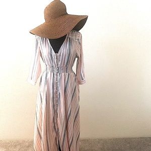 Mulitcolor gone with the wind fabulous maxi dress